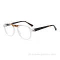 Última moda CE e FDA Full Round Round Quality Acetato Prescription Eyes Glasses Frame